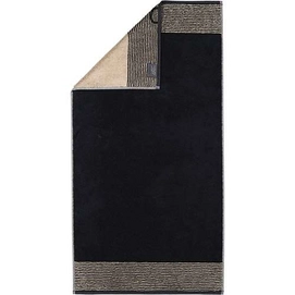 Handtuch Cawö Luxury Home Two-Tone Black (3er-Set)