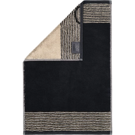 Serviette Invités Cawö Two-Tone Black (Lot de 6)