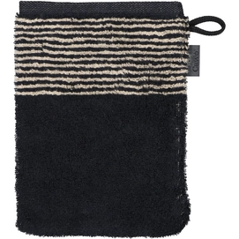 Washandje Cawö Luxury Home Two-Tone Black (Set van 6)