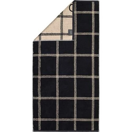 Handtuch Cawö Luxury Home Two-Tone Graphic Black (3er-Set)