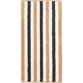 Handdoek Cawö Coast Stripes Anthracite/Nature (Set van 3)