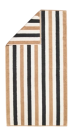 Douchelaken Cawö Coast Stripes Anthracite/Nature