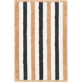 Gastendoek Cawö Coast Stripes Anthracite/Nature (Set van 6)