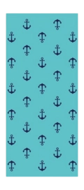 Beach Towel Cawö Beach Anchor Turquoise
