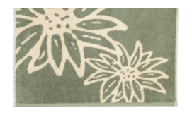 Telo doccia Cawö Alpenchic Edition 70 x 140 cm, Stella alpina, Verde alpino