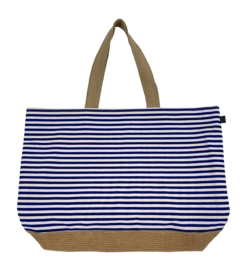 Strandtasche Cawö Canvas Stripes Navy