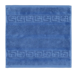 Gezichtsdoekje Cawö Noblesse Uni Saphir (Set van 6)
