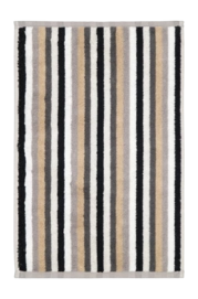 Serviette Invités Cawö Shades Stripes Stone (Lot de 3)