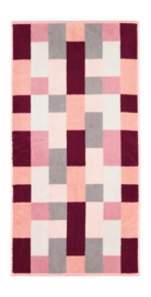 Serviette de Toilette Cawö Shades Karo Berry (Lot de 3)