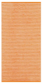 Serviette de Douche Cawö Campus Ringel Stripes Mandarine