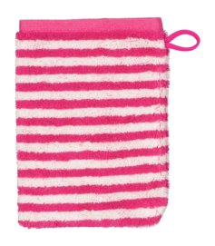 Washandje Cawö Campus Ringel Stripes Pink (Set van 6)