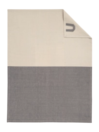 Asciugamano da cucina Cawo Cuisine Duo 50 x 70 cm, Set da 4, Basalto / Beige