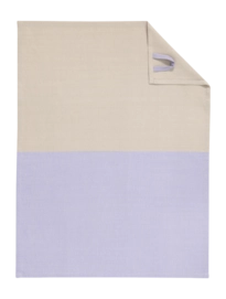 Theedoek Cawö Duo Cuisine Lavender/Linnen (Set van 4)