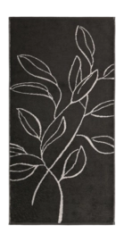 Douchelaken Cawö Atelier Floral Basalt