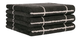 Handdoek Cawö Atelier Lines Basalt (Set van 3)