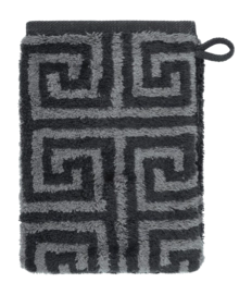 Washandje Cawö Noblesse Elegance Allover Black (Set van 6)