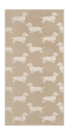 Serviette de Douche Cawö We Love Dogs Nature/Beige