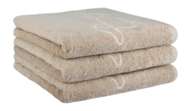 Serviette Cawö We love Dogs Companion Nature/Beige (Lot de 3)
