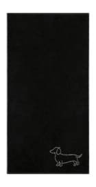 Douchelaken Cawö We love Dogs Companion Black/Beige