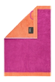 Handtuch Cawö Lifestyle Splash Reversible Pink/Mandarine (3er-Set)