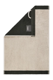 Handdoek Cawö Lifestyle Splash Reversible Linen/Basalt (Set van 3)