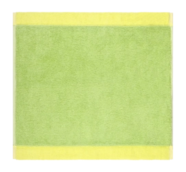 Asciugamano viso Cawö Lifestyle Splash 30 x 30 cm, Set da 6, Pistacchio / Limone