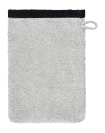 Washandje Cawö Lifestyle Splash Reversible Platinum/Black (Set van 6)