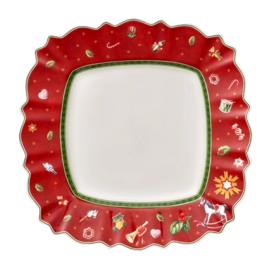 Dinner Plate Villeroy & Boch Toy's Delight Red Square 28 cm (Set of 6)