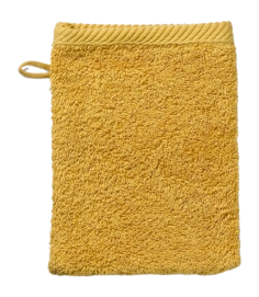 Gant de Toilette Kela Ladessa Curry Yellow (15 x 21 cm) (Lot de 3)