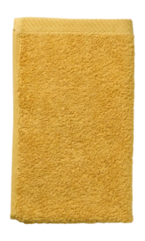 Gastendoek Kela Ladessa Curry Yellow (30 x 50 cm) (Set van 3)
