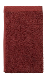 Serviette Invités Kela Ladessa Rust Red (30 x 50 cm) (Lot de 3)
