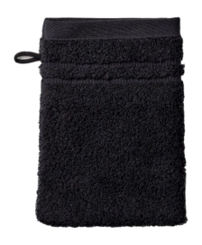 Manopola guanto Kela Leonora 15 x 21 cm, 3 pezzi, 100% Cotone Premium, Nero notte