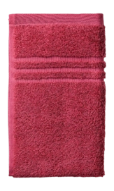 Asciugamano per ospiti Kela Leonora 30 x 50 cm, 3 pezzi, 100% Cotone Premium, Rosso pastello