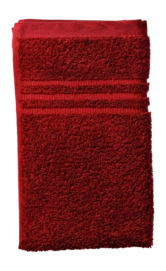 Serviette d'Invités Kela Leonora Velvet Red (30 x 50 cm) (Lot de 3)