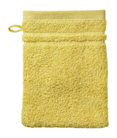 Manopola guanto Kela Leonora 15 x 21 cm, 3 pezzi, 100% Cotone Premium, Giallo Sahara