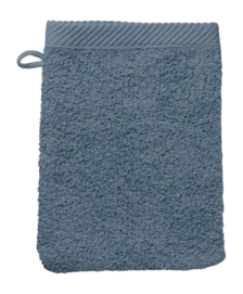 Manopola guanto Kela Leonora 15 x 21 cm, 3 pezzi, 100% Cotone Premium, Blu Fumé