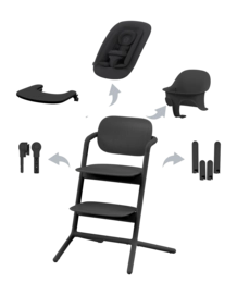 Kinderstoel Cybex Lemo 4 In 1 Set Stunning Black