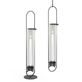 Chandelier Höfats Oval Candle 55 Noir Brossé