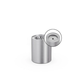 Bio-Burner Höfats Spin 900 met Eco-Ring en Blusdeksel Zilver