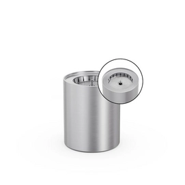 Bio-Burner Höfats Spin 1200 avec Eco-Ring et Couvercle d'Extinction Argent