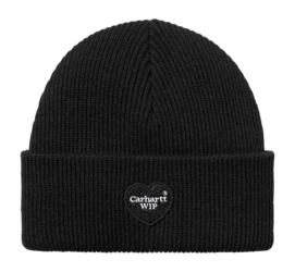 Beanie Carhartt WIP Heart Patch Beanie Unisex Black