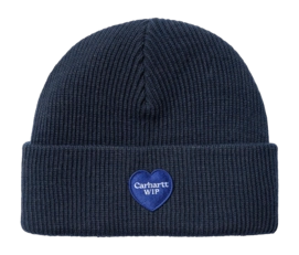Beanie Carhartt WIP Unisex Heart Patch Beanie Blue