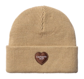 Beanie Carhartt WIP Unisex Heart Patch Beanie Dusty H Brown