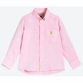 Blouse OAS Kids Pink Pear Linen Shirt-8 jaar
