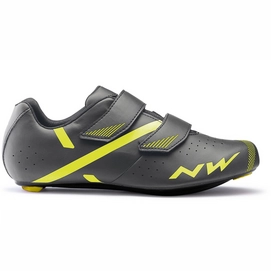 Chaussure de Cyclisme Northwave Jet 2 Anthracite Yellow Fluo-Taille 40