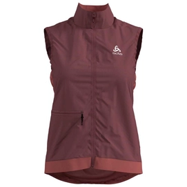 Fietsvest Odlo Women Vest Zeroweight Roan Rouge Faded Rose