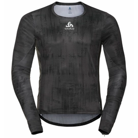 Langarmshirt Odlo BL Top Crew Neck LS Zeroweight Ceramiwarm Odlo Graphite Grey Black Herren