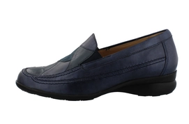 Slip-On Linda H Blauw Combi Damen