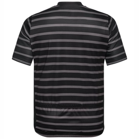 Radshirt Odlo Men S/U Collar S/S Full Zip Essential Black Odlo Graphite Grey