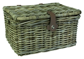 Fietsmand Cordo Rotan Transport Klep Naturel